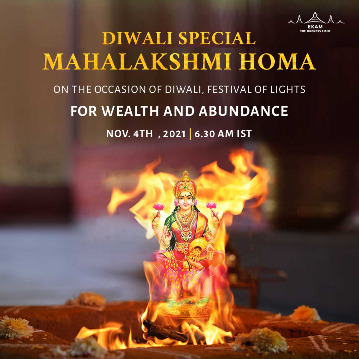 エーカム・富・豊かさ繁栄のためのマハ・ラクシュミ・ホーマ